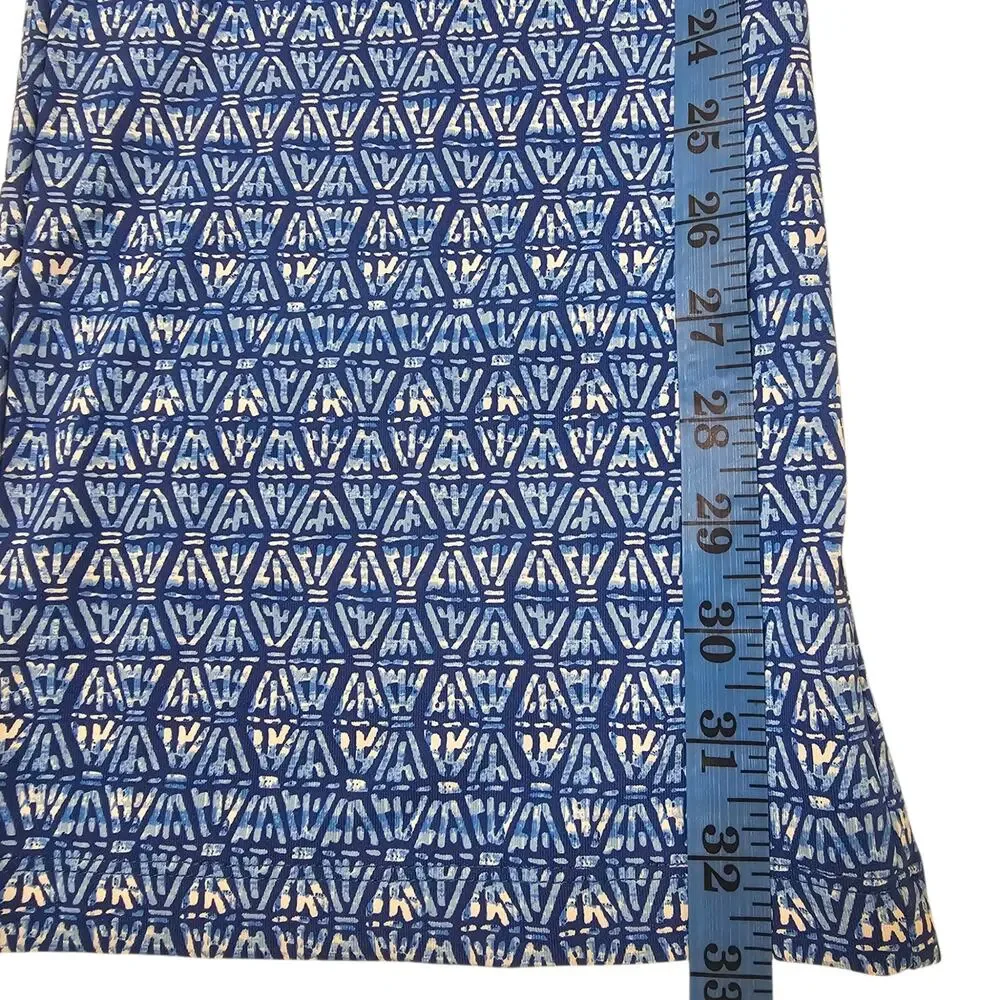 J. McLaughlin Carmel Marigot Flare Pants NWT Dark Blue/Blue/White Size L
